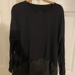 Lululemon Black Long sleeve with flowy bottom